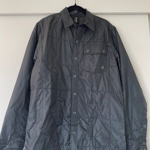 Armada black windbreaker jacket